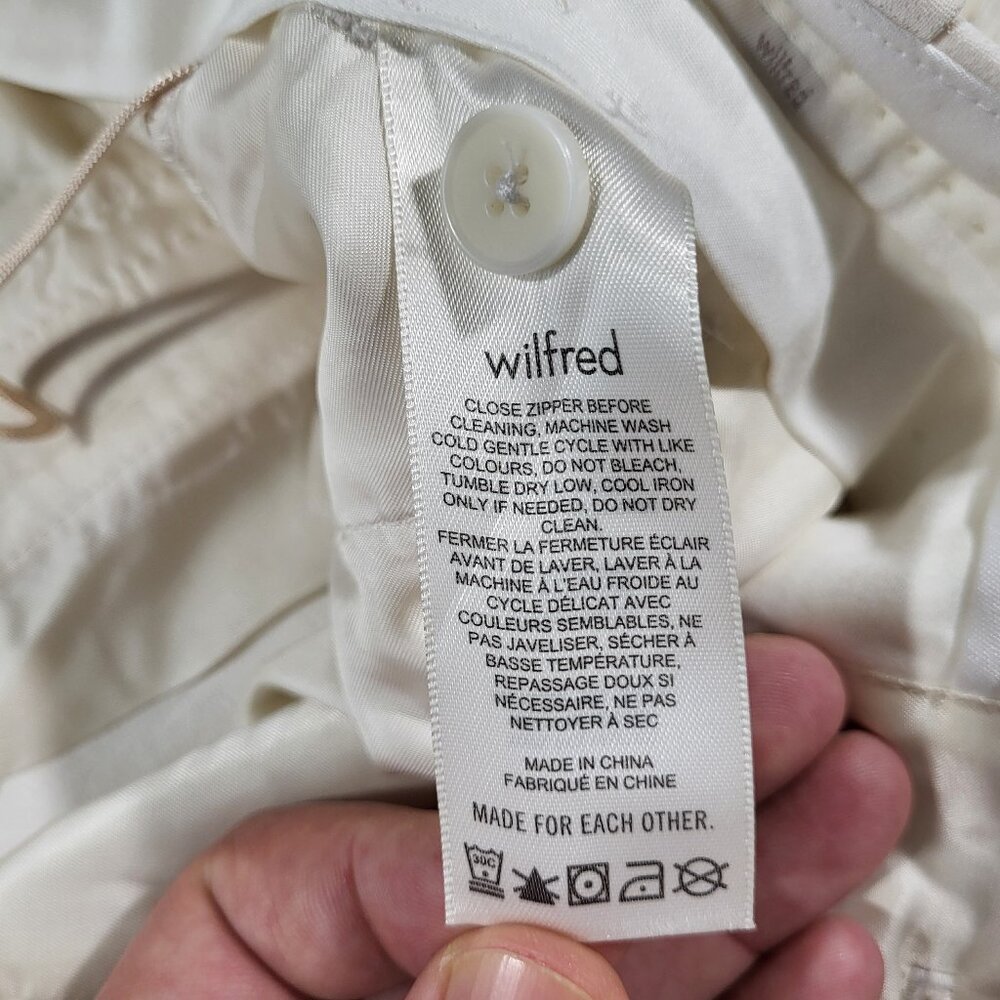 New Aritzia Wilfred Effortless 7" Light Birch Bouleau Pale Short - Size 4 - Picture 11 of 16